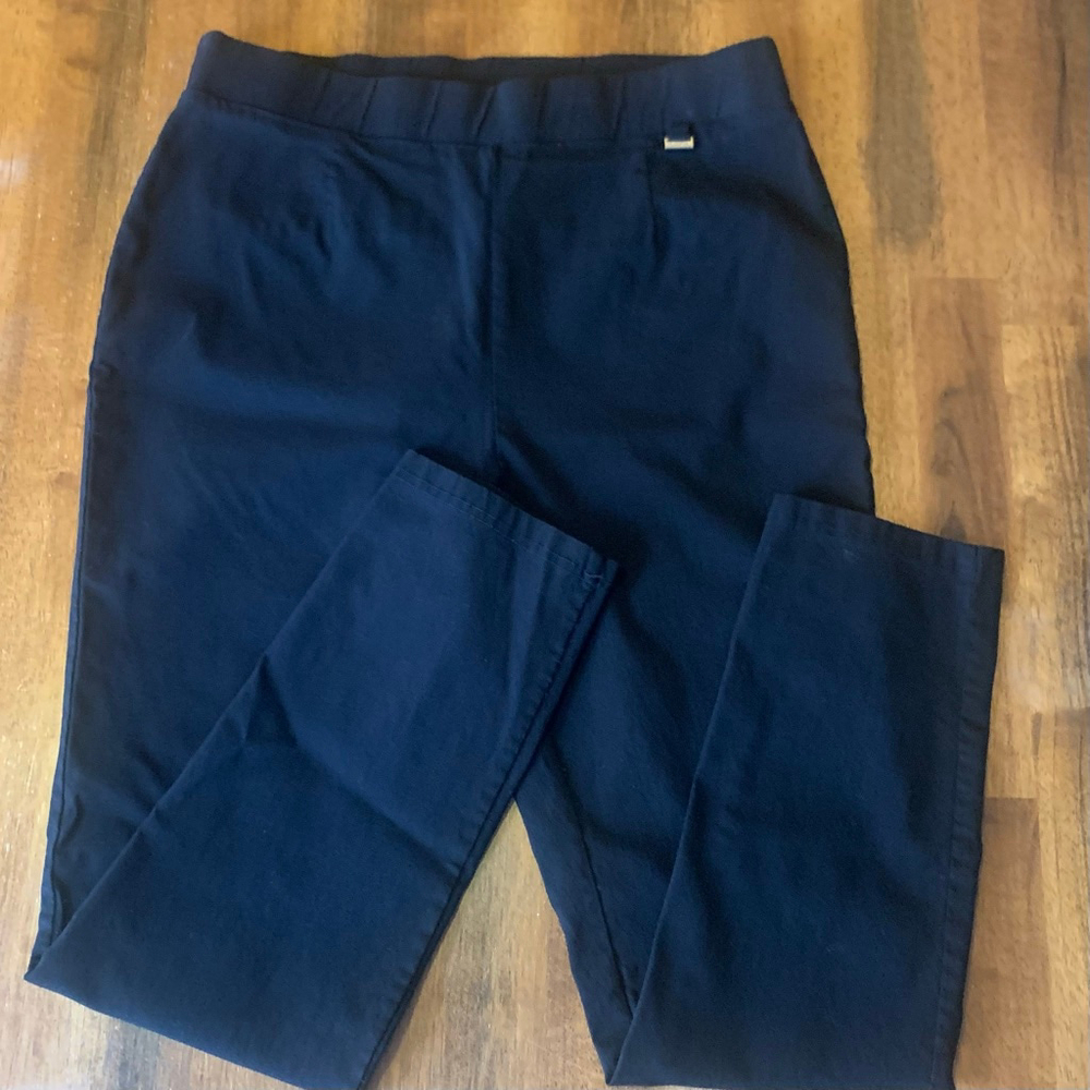 DKNY Pull on Pants Large Black Stretchy